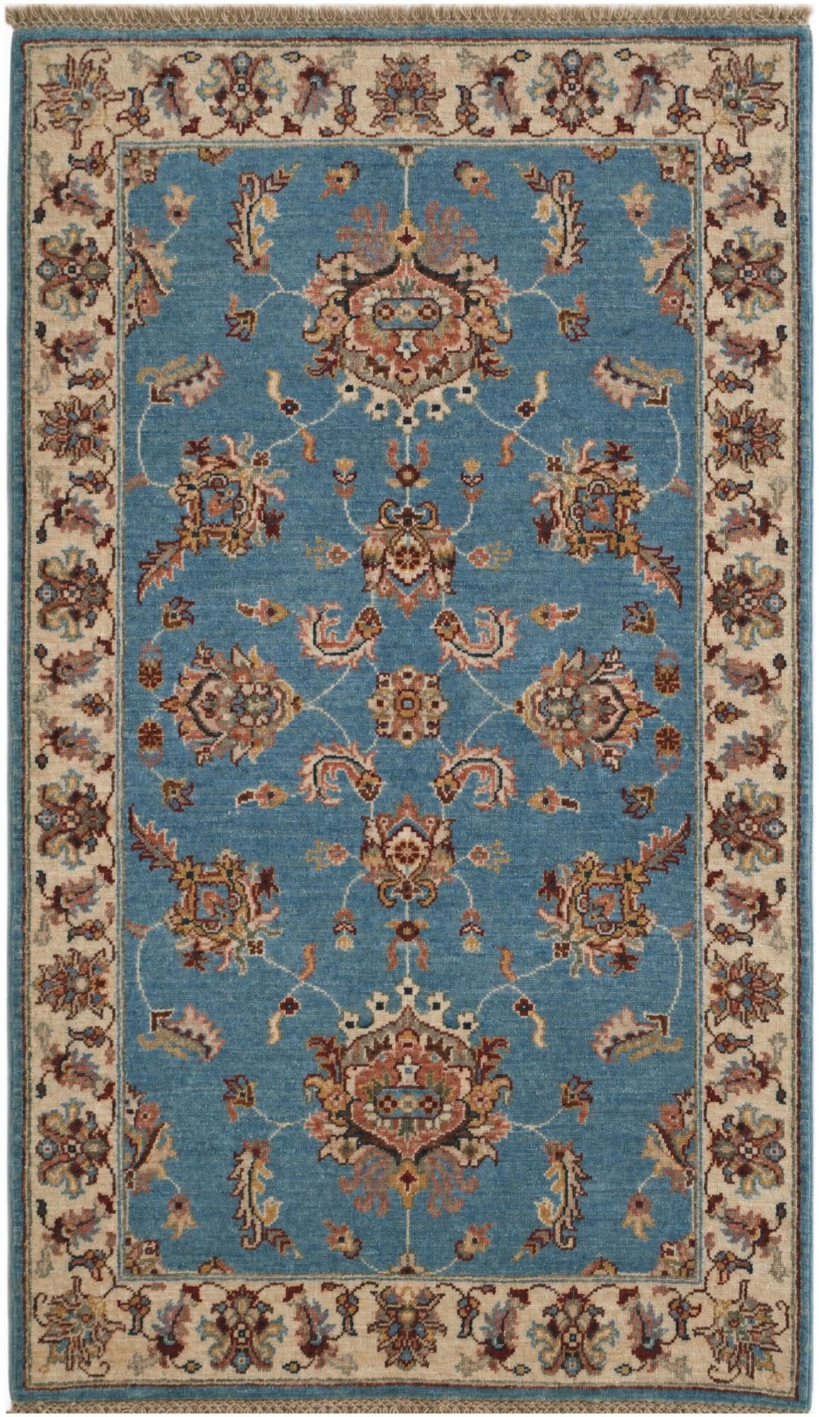 2' 11 x 5' 1 Hand Knotted Ziegler Rug