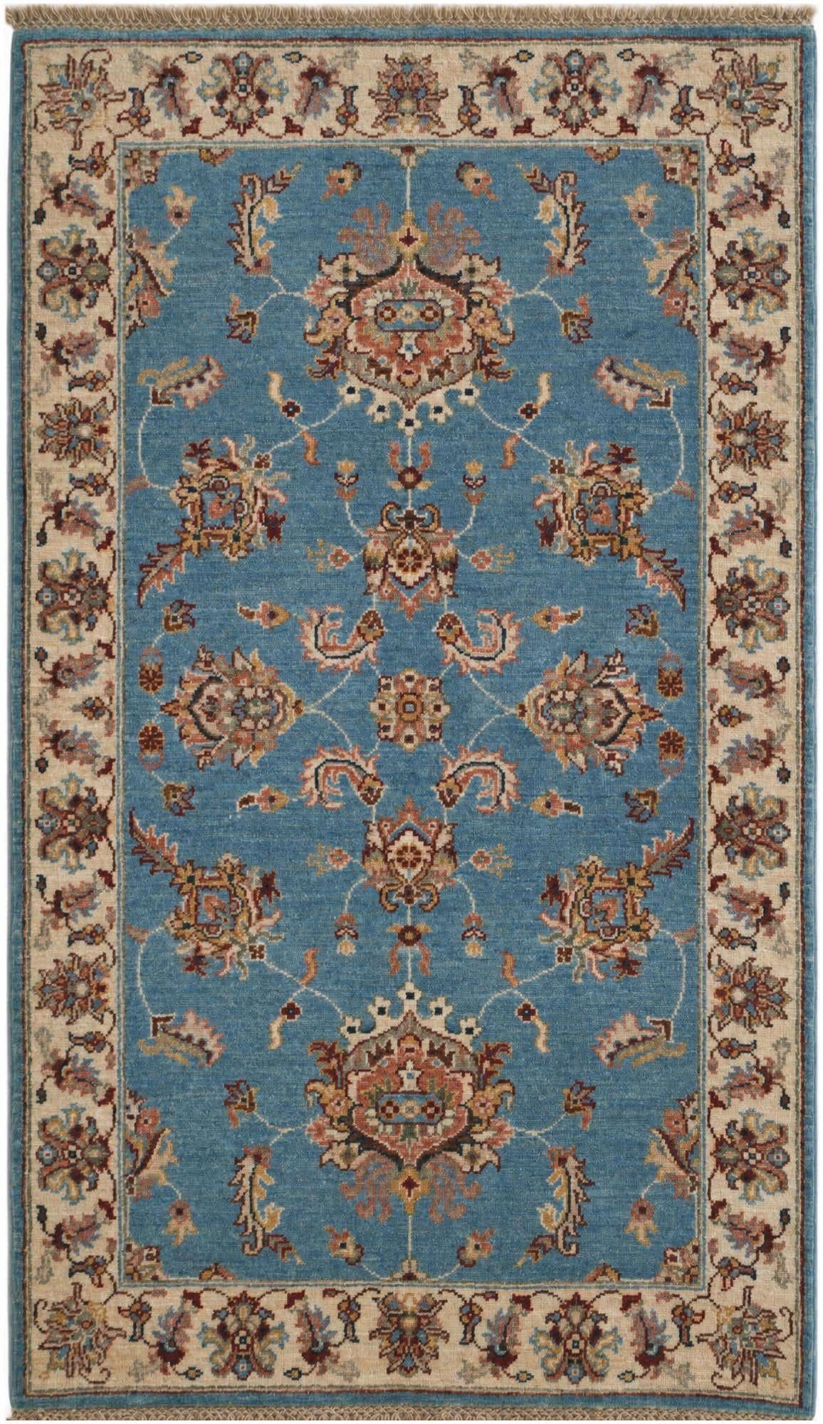 2' 11 x 5' 1 Hand Knotted Ziegler Rug