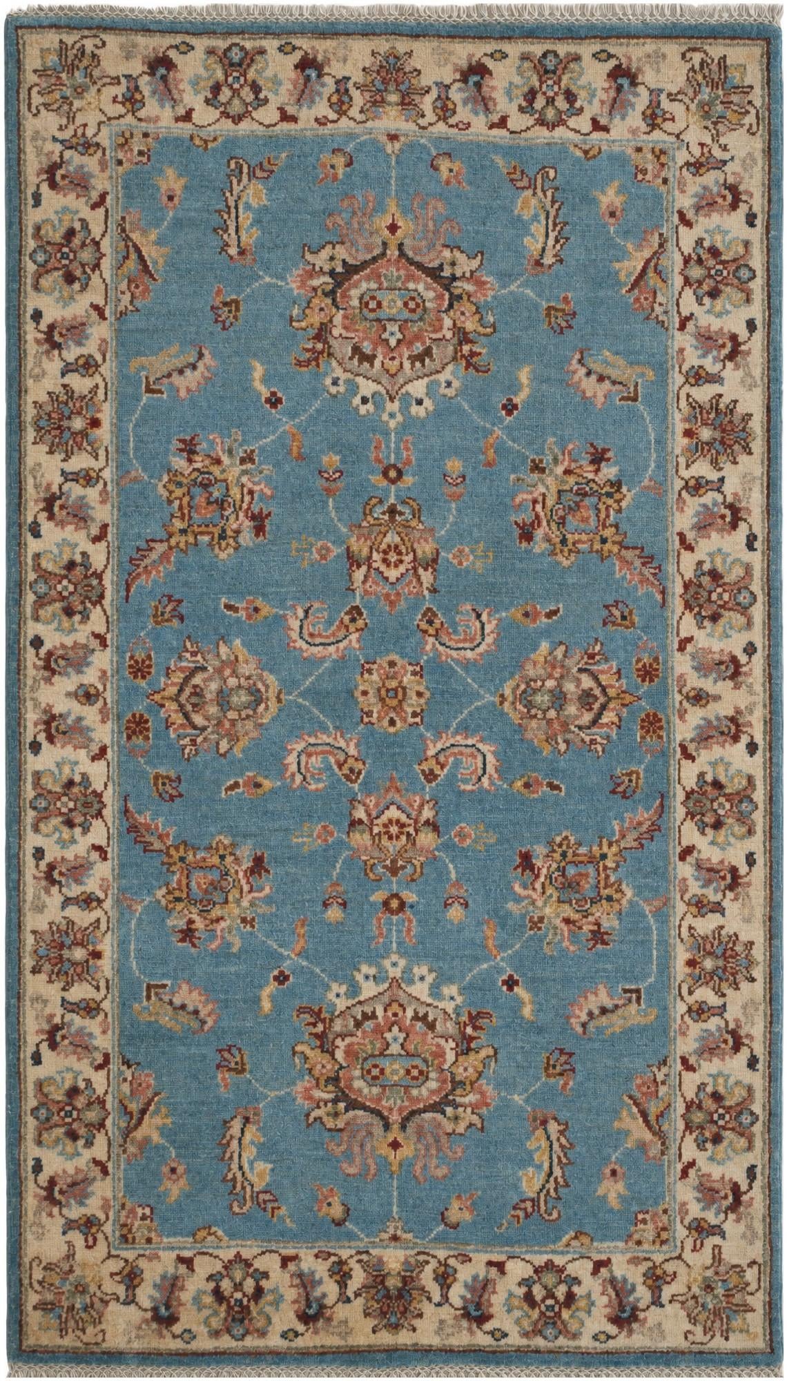 2' 11 x 5' 1 Hand Knotted Ziegler Rug