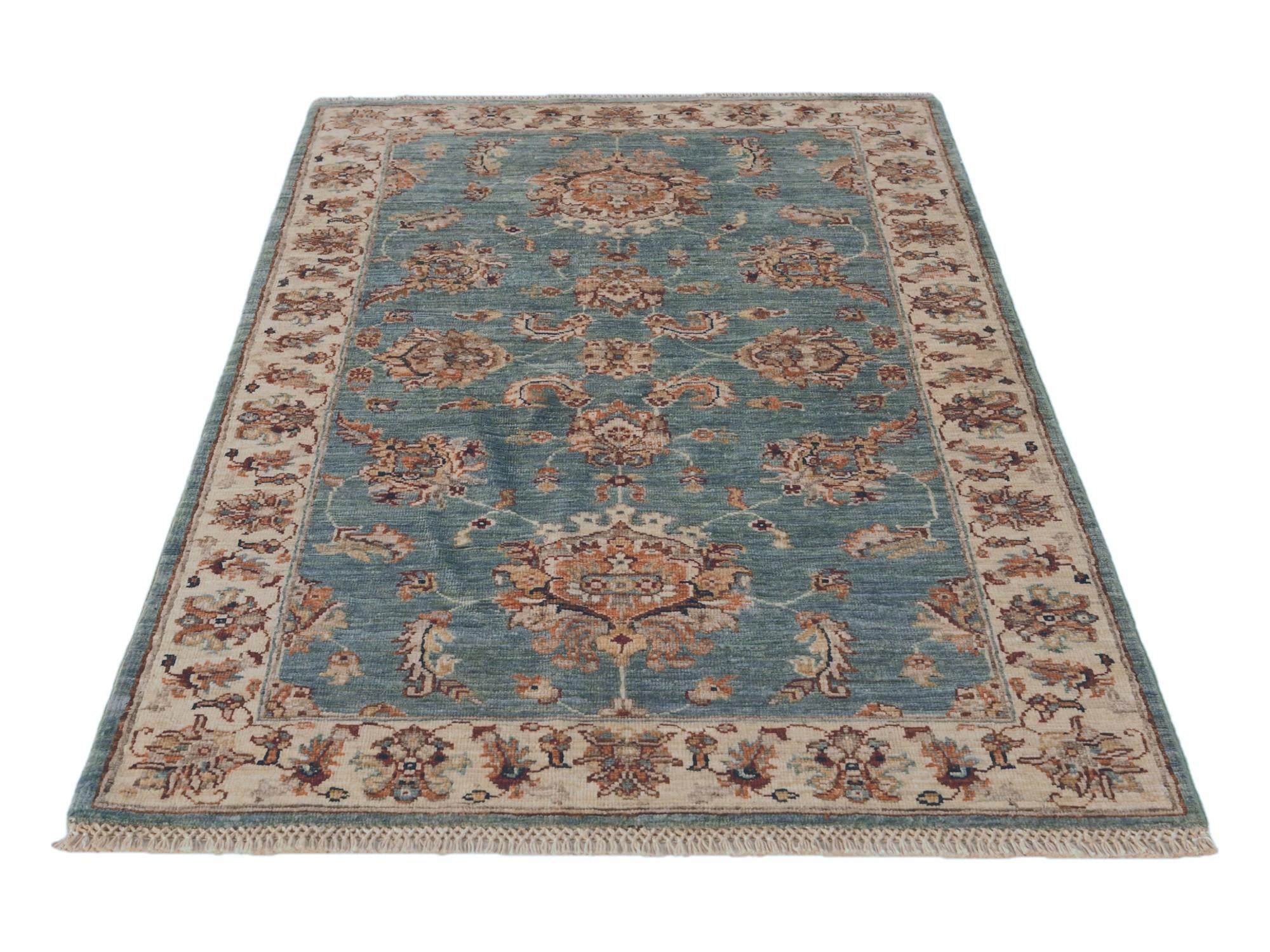 2' 11 x 4' 11 Hand Knotted Ziegler Rug