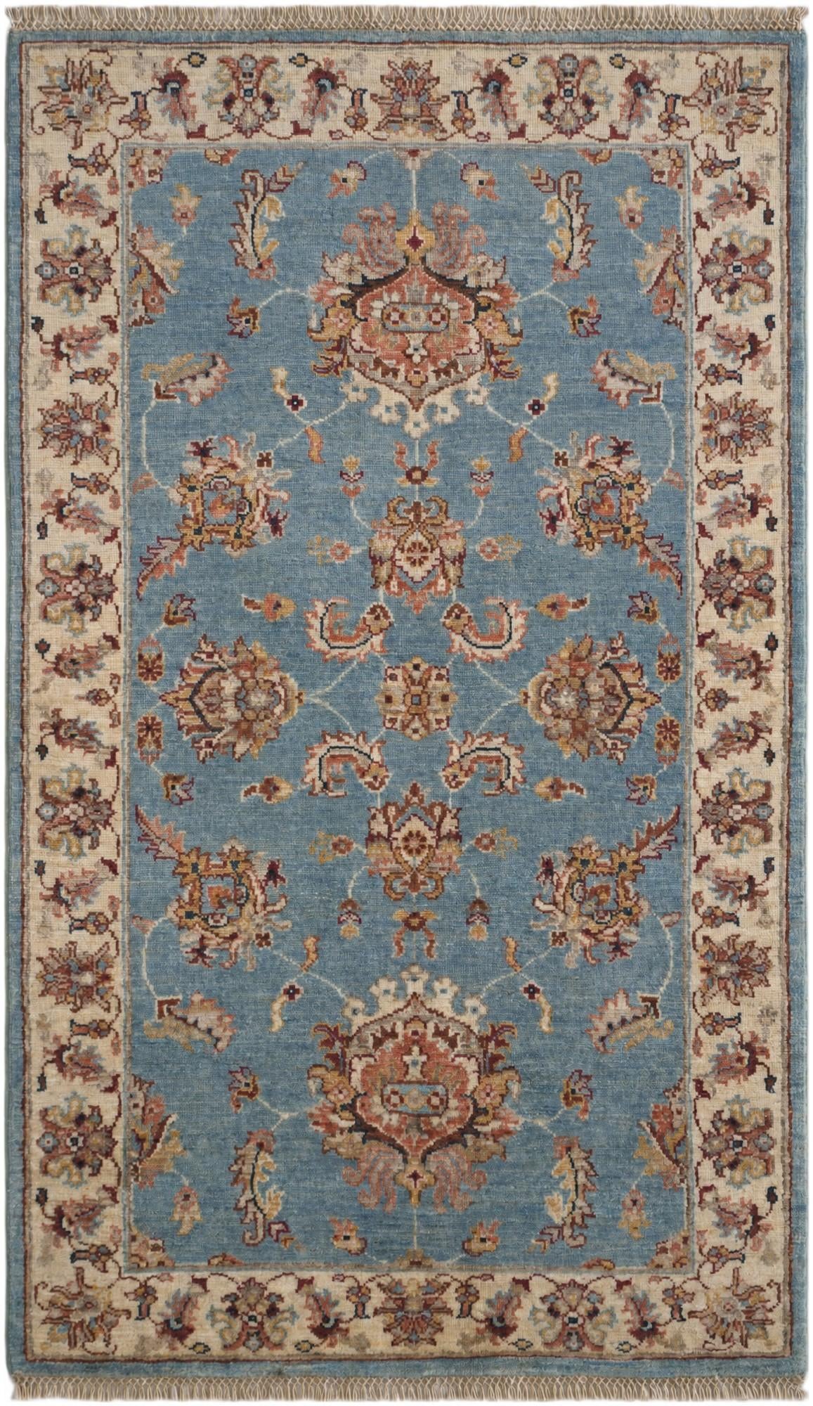 2' 11 x 4' 11 Hand Knotted Ziegler Rug