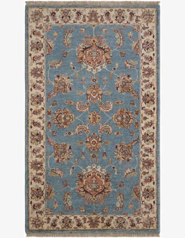 2' 11 x 4' 11 Hand Knotted Ziegler Rug