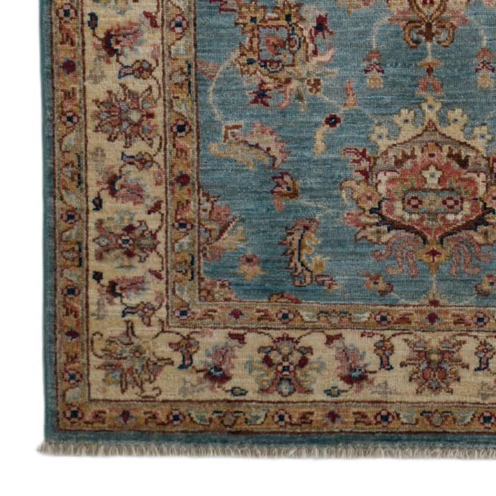 3' 5 x 5' 3 Hand Knotted Ziegler Rug