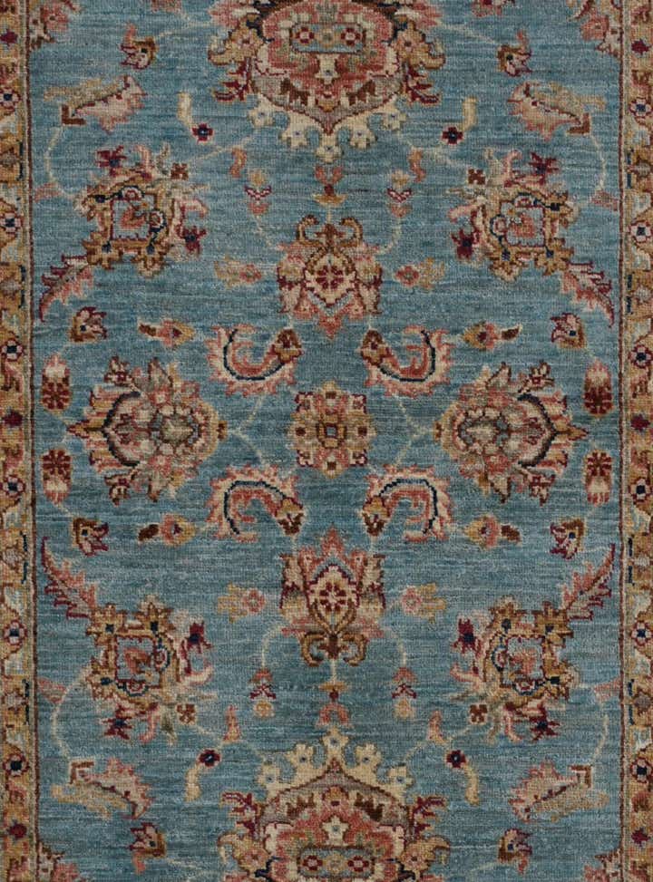 3' 5 x 5' 3 Hand Knotted Ziegler Rug