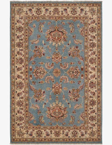 3' 5 x 5' 3 Hand Knotted Ziegler Rug