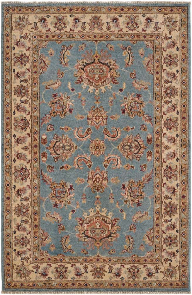 3' 5 x 5' 3 Hand Knotted Ziegler Rug