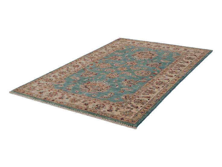 Detail image of 3' 5 x 5' 4 Hand Knotted Ziegler Rug
