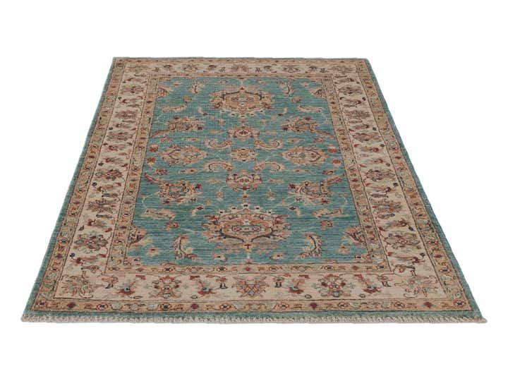 3' 5 x 5' 4 Hand Knotted Ziegler Rug