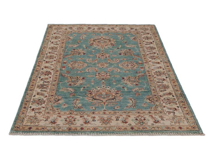 Detail image of 3' 5 x 5' 4 Hand Knotted Ziegler Rug
