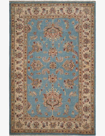 3' 5 x 5' 4 Hand Knotted Ziegler Rug
