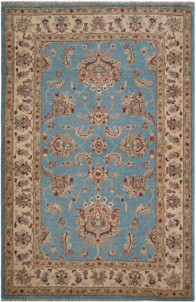 3' 5 x 5' 4 Hand Knotted Ziegler Rug