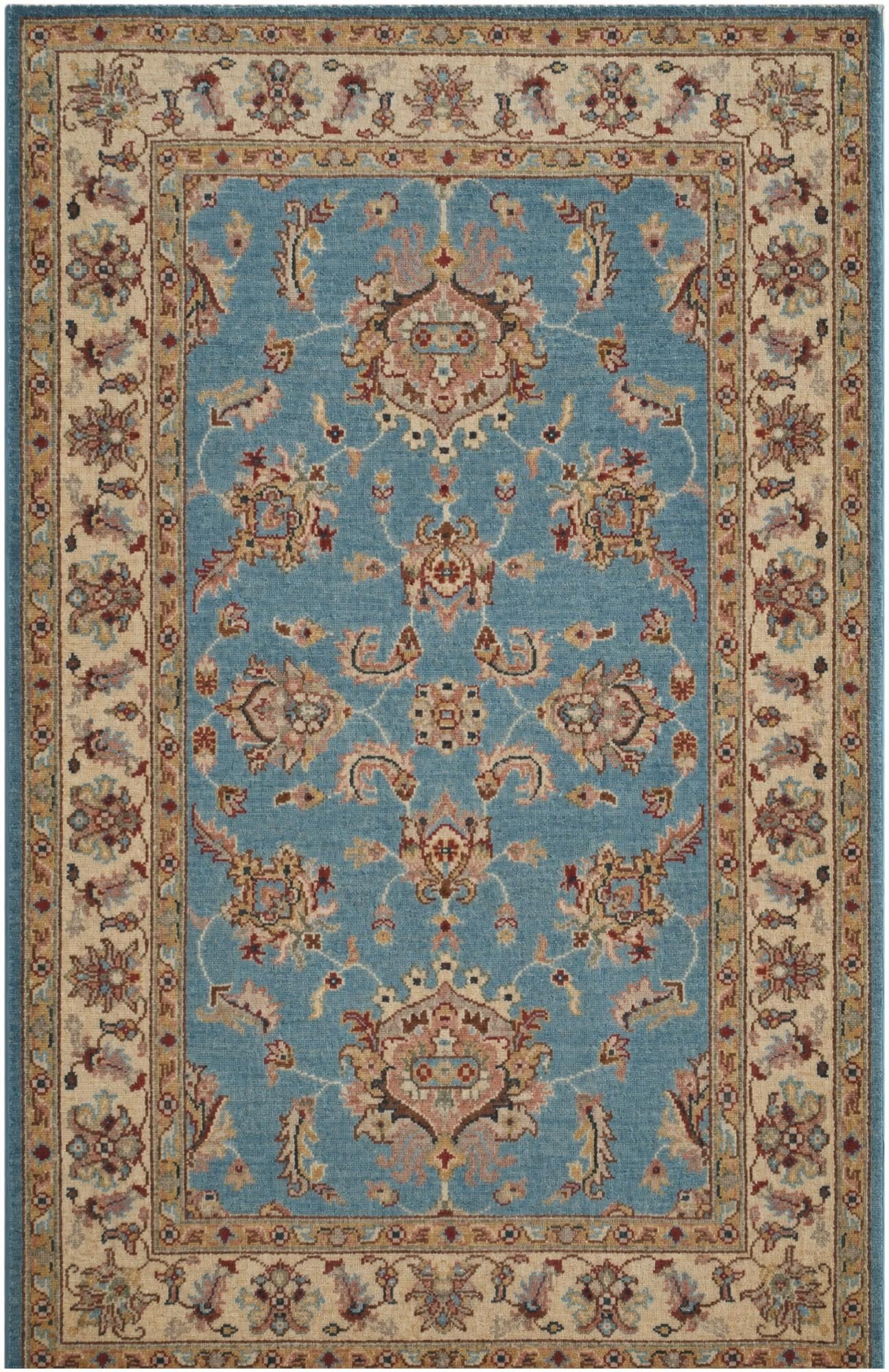 3' 5 x 5' 3 Hand Knotted Ziegler Rug