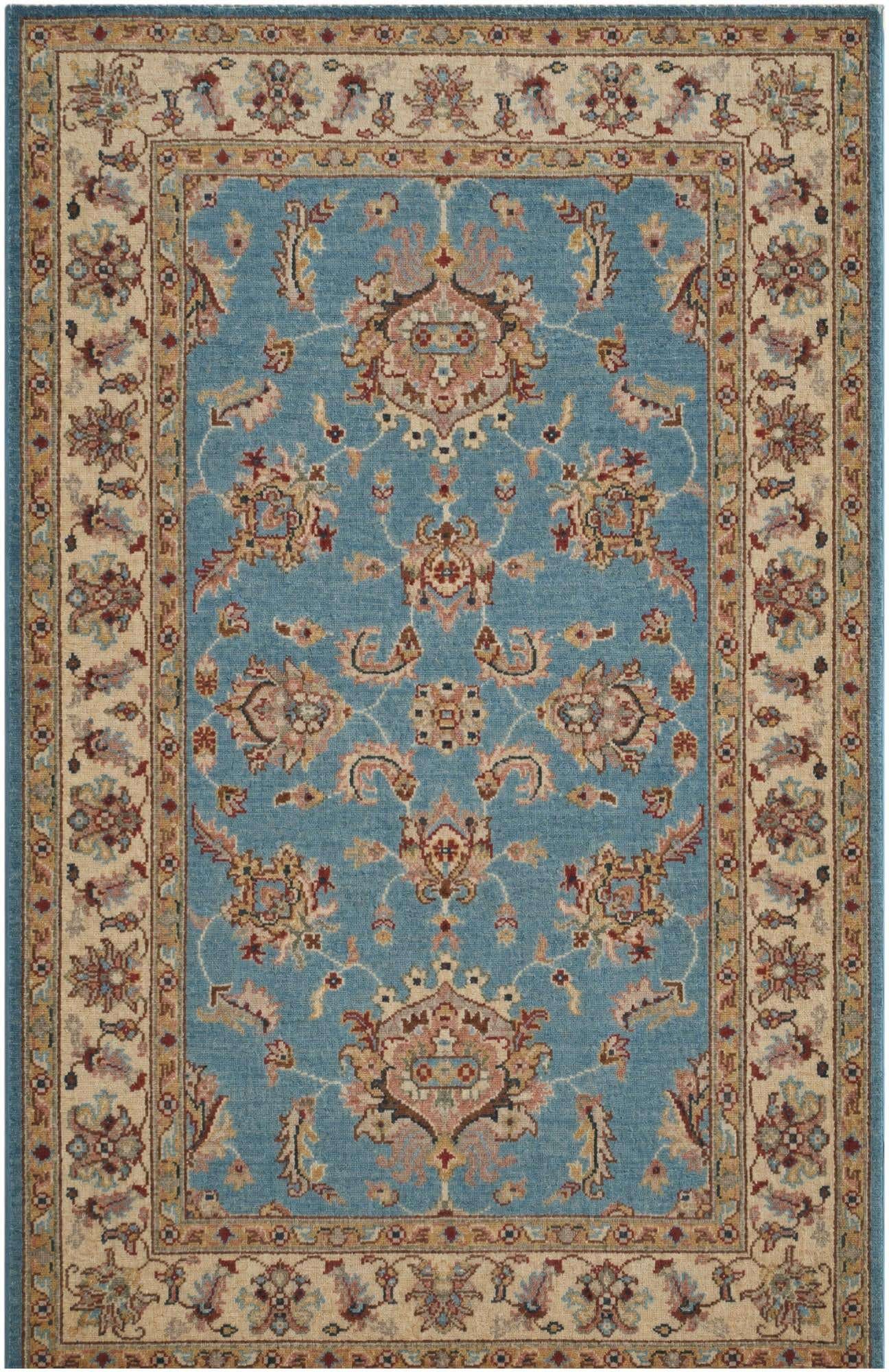 3' 5 x 5' 3 Hand Knotted Ziegler Rug