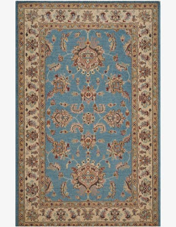 3' 5 x 5' 3 Hand Knotted Ziegler Rug
