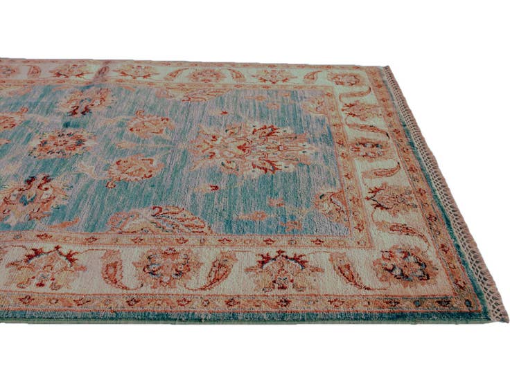 Detail image of 3' 4 x 4' 10 Hand Knotted Ziegler Rug