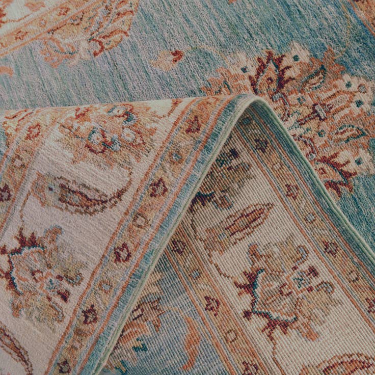 Detail image of 3' 4 x 4' 10 Hand Knotted Ziegler Rug