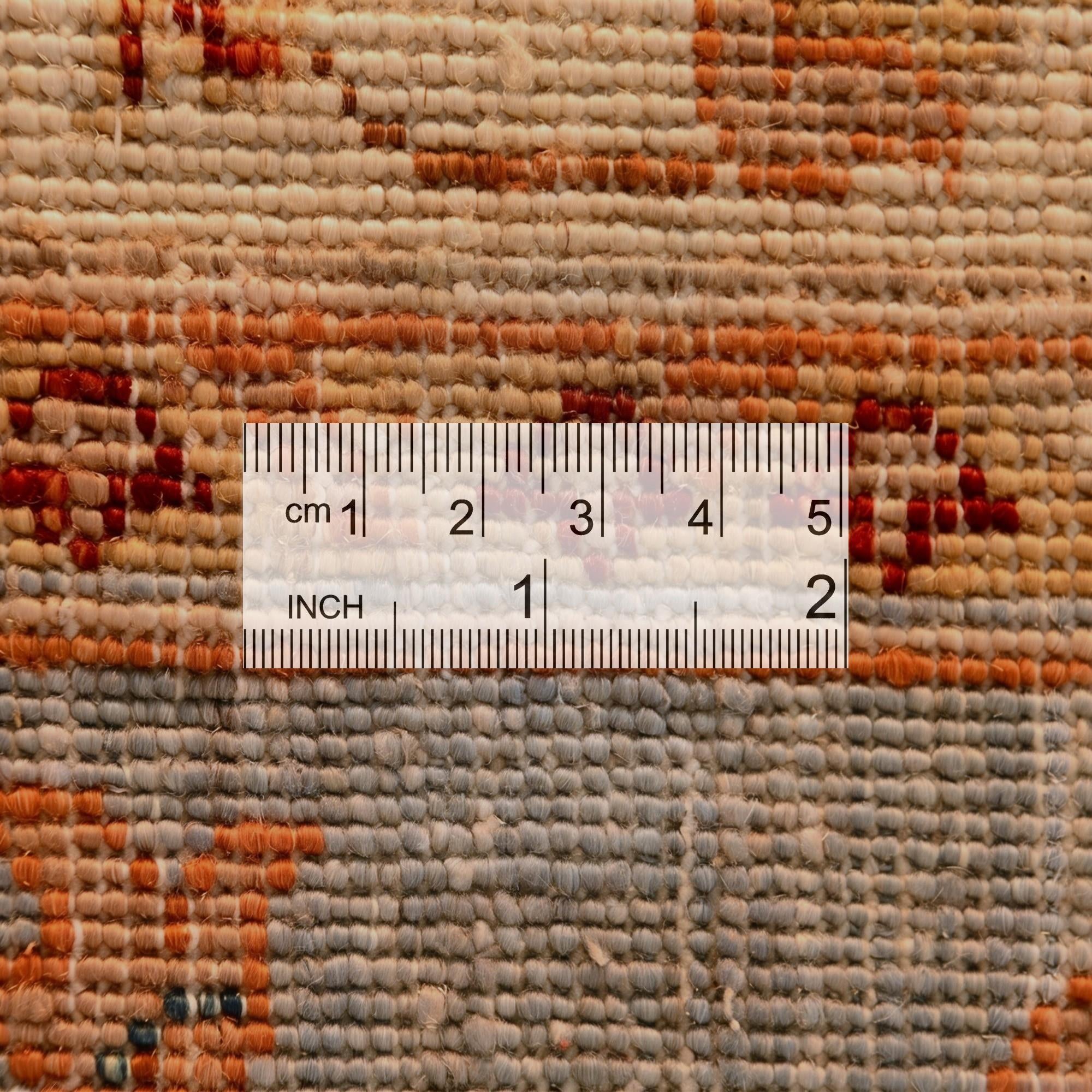 3' 4 x 4' 10 Hand Knotted Ziegler Rug