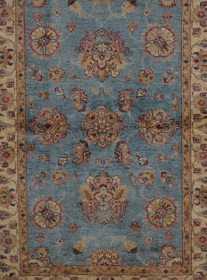 Detail image of 3' 2 x 4' 11 Hand Knotted Ziegler Rug