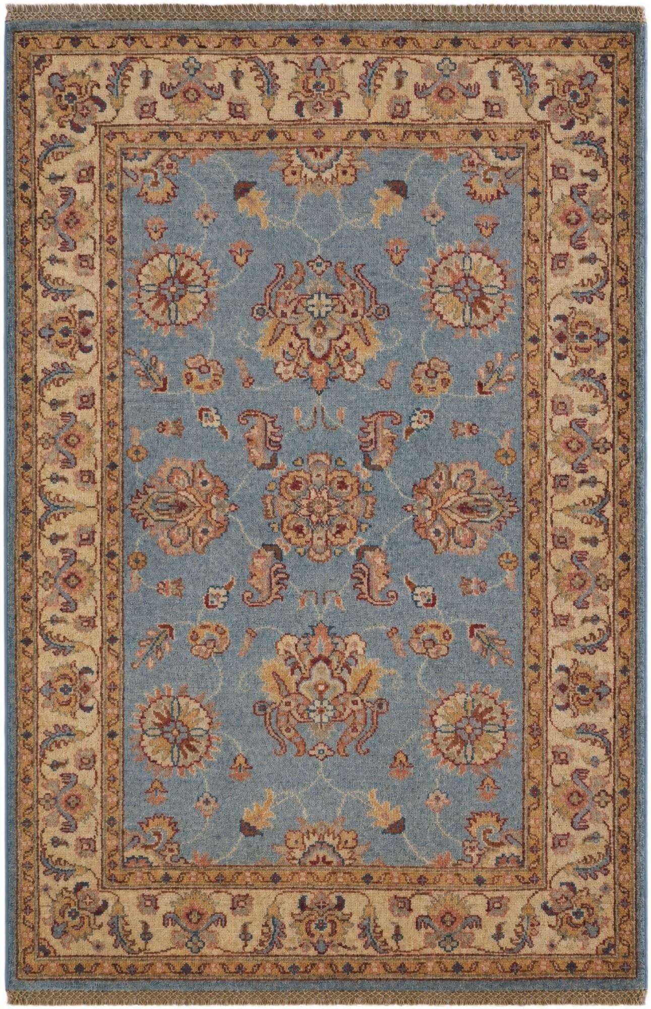3' 2 x 4' 11 Hand Knotted Ziegler Rug
