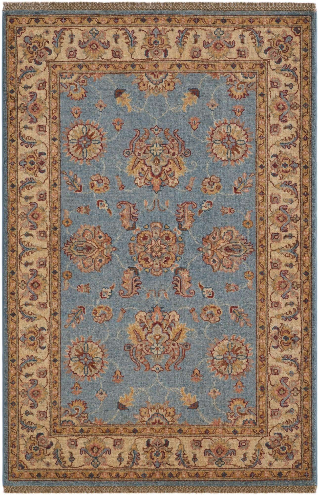 3' 2 x 4' 11 Hand Knotted Ziegler Rug