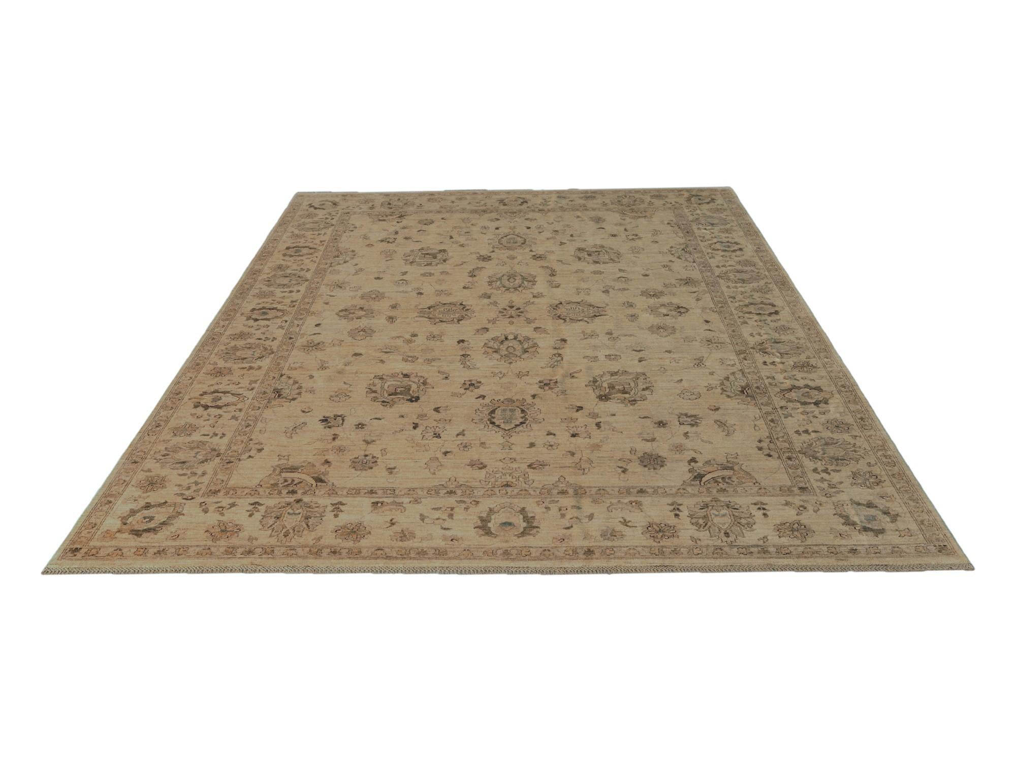 8' 8 x 11' 6 Hand Knotted Ziegler Rug