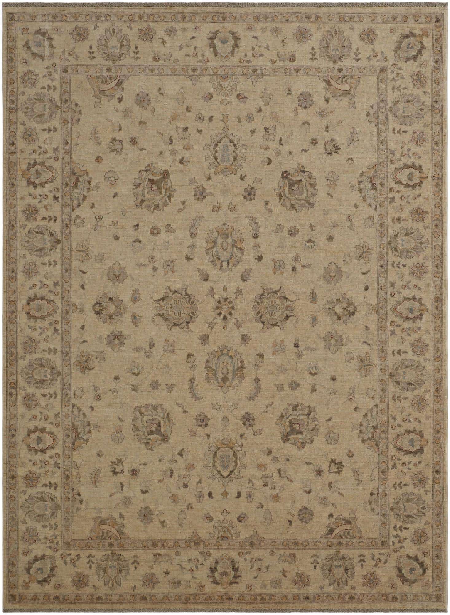 8' 8 x 11' 6 Hand Knotted Ziegler Rug