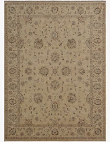 8' 8 x 11' 6 Hand Knotted Ziegler Rug
