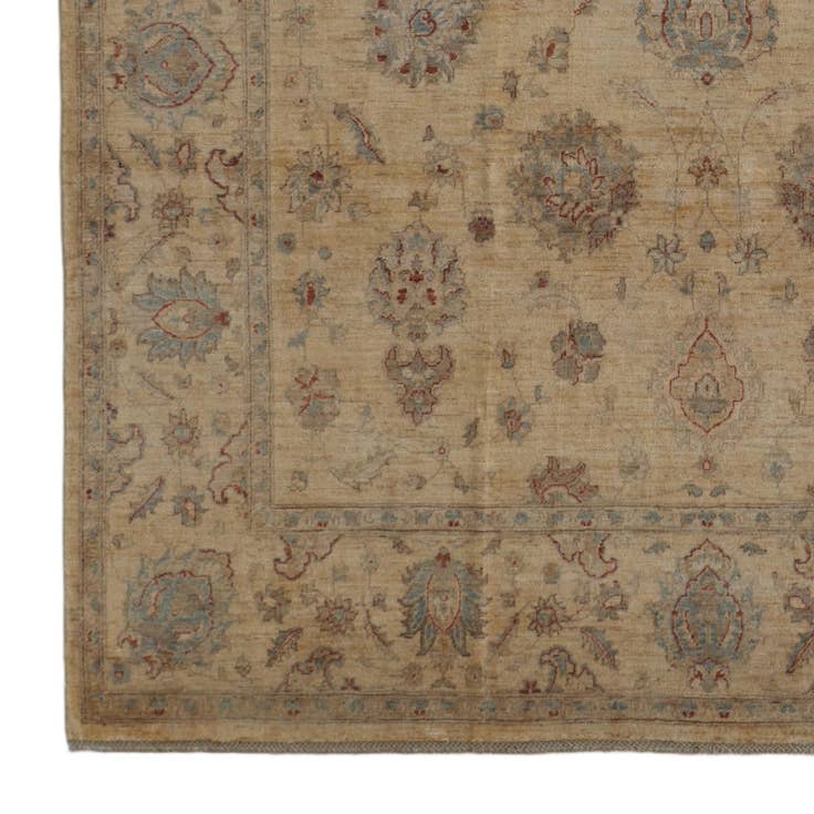 Detail image of 8' 5 x 11' 9 Hand Knotted Ziegler Rug