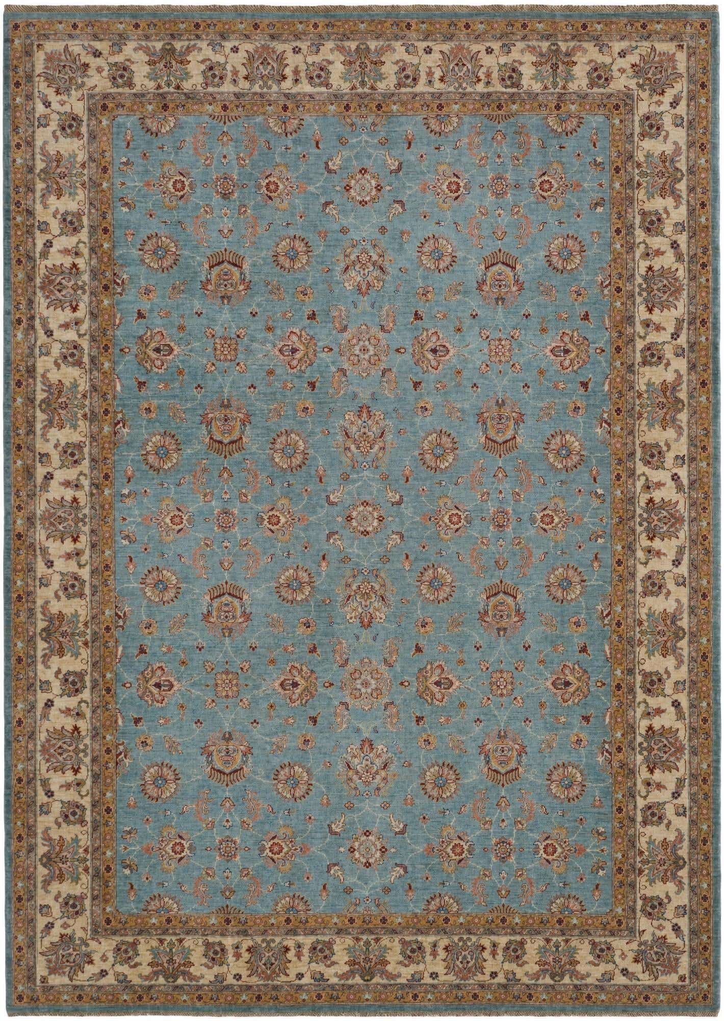 8' 3 x 11' 4 Hand Knotted Ziegler Rug