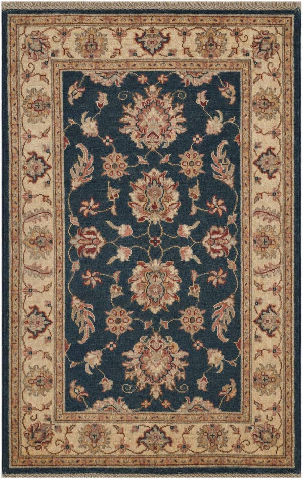 Detail image of 2' 7 x 4' Hand Knotted Ziegler Rug