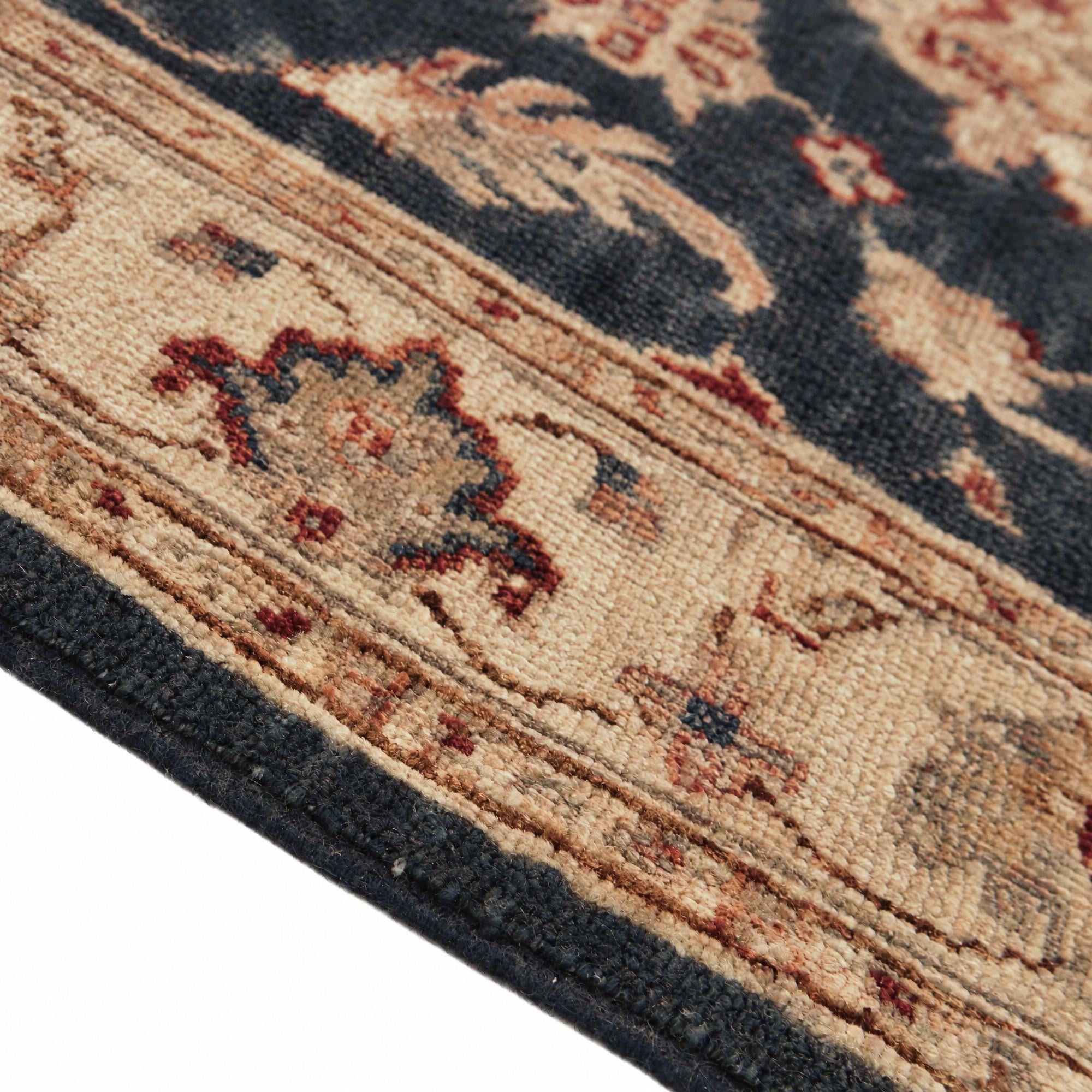 85cm x 125cm Hand Knotted Ziegler Rug