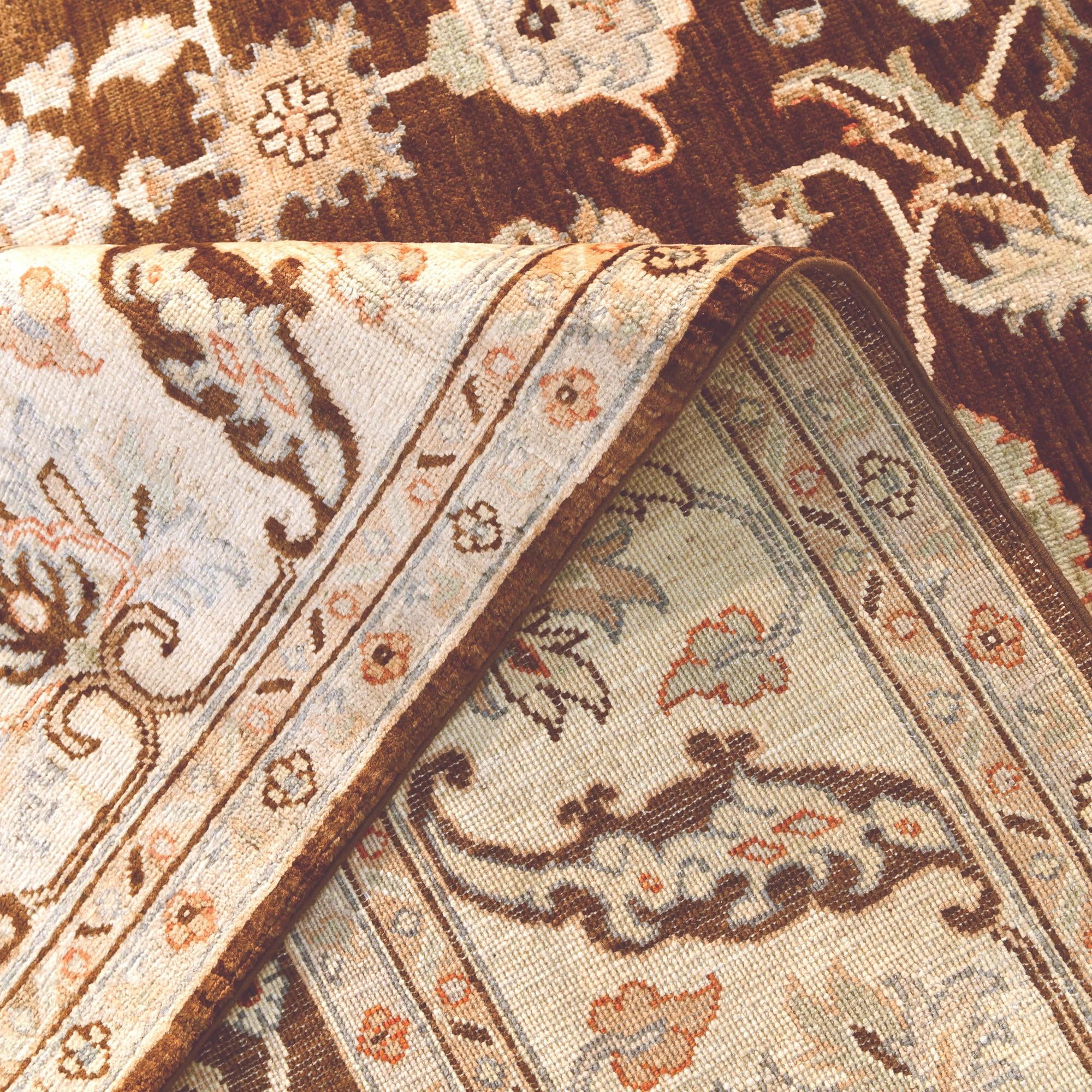 8' 4 x 10' 1 Hand Knotted Ziegler Rug