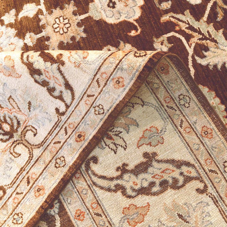 Detail image of 8' 4 x 10' 1 Hand Knotted Ziegler Rug