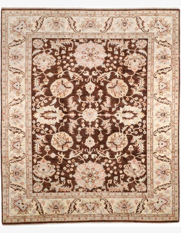 8' 4 x 10' 1 Hand Knotted Ziegler Rug