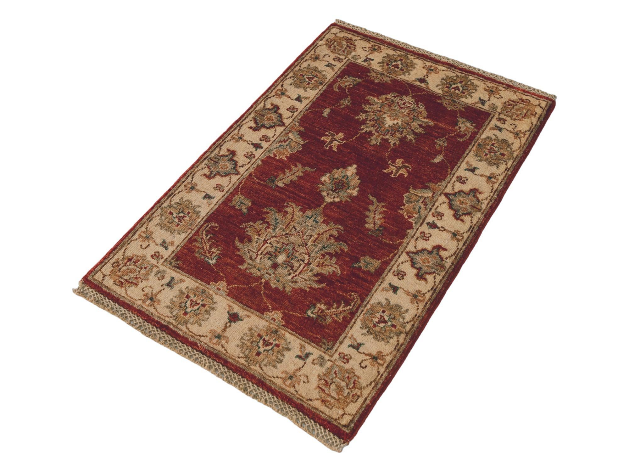 65cm x 100cm Hand Knotted Ziegler Rug