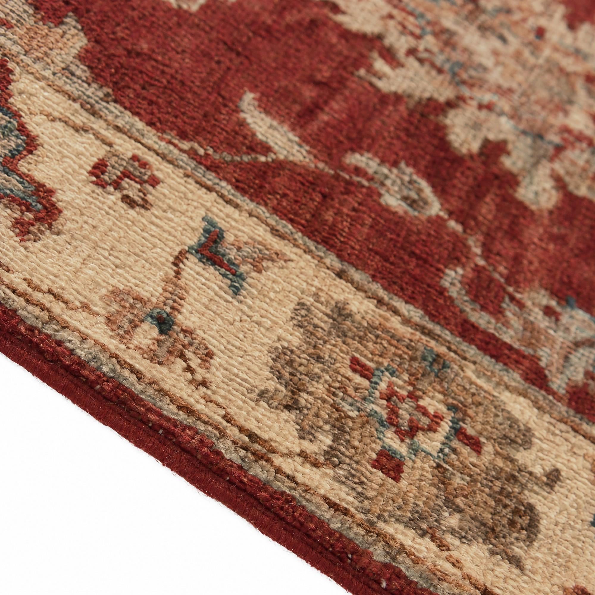 65cm x 100cm Hand Knotted Ziegler Rug