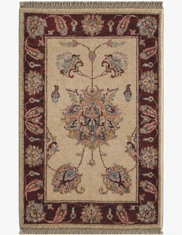 2' x 3' Hand Knotted Ziegler Rug