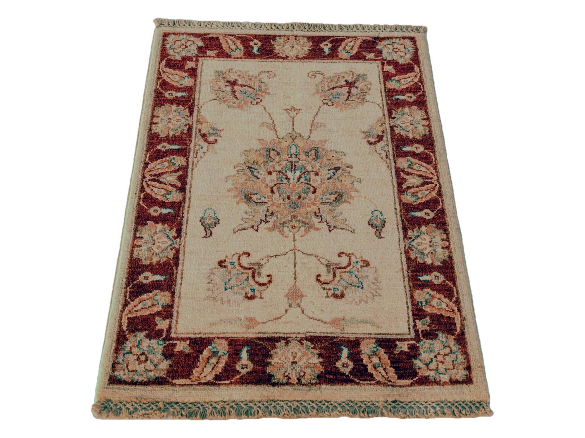 60cm x 90cm Hand Knotted Ziegler Rug