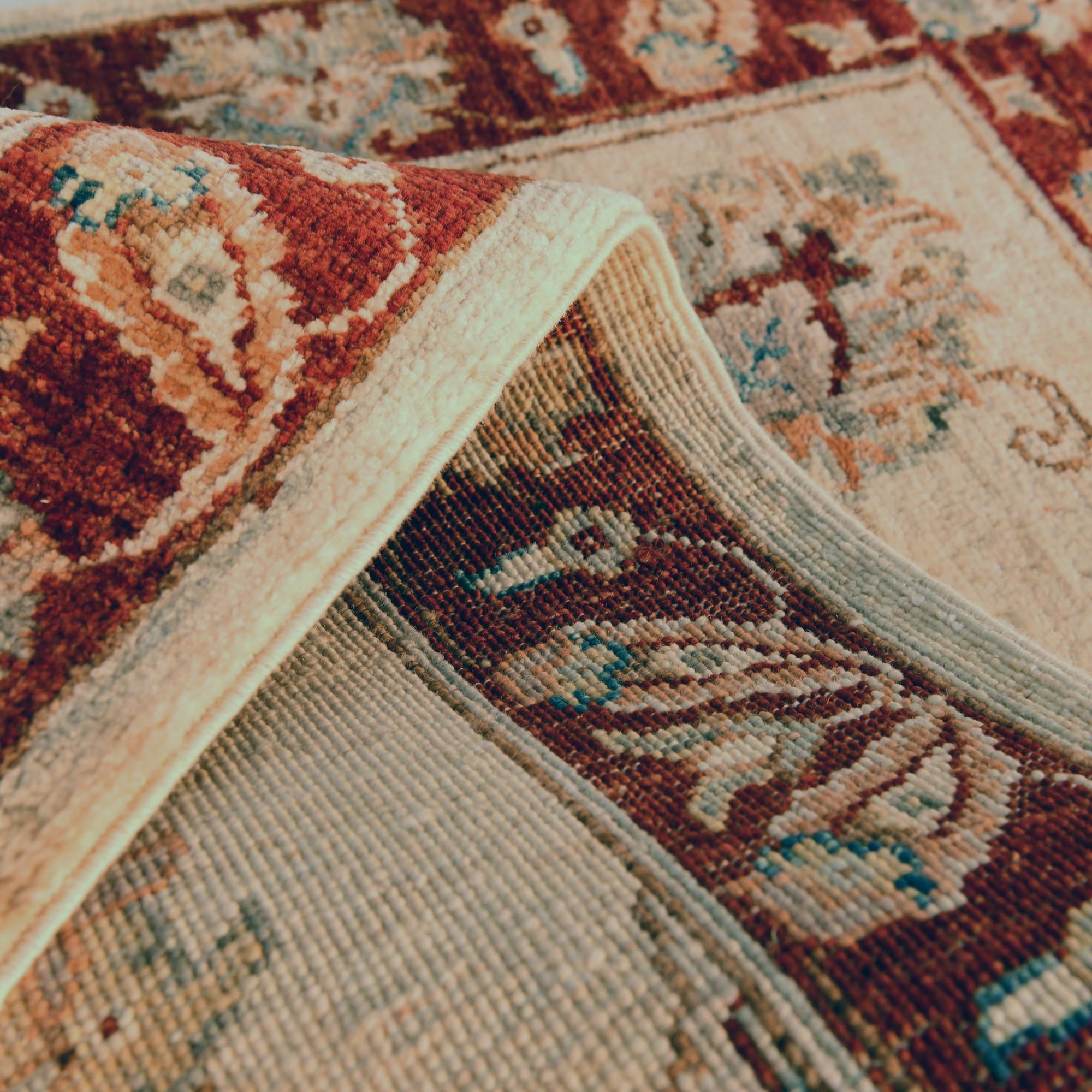 2' x 2' 11 Hand Knotted Ziegler Rug