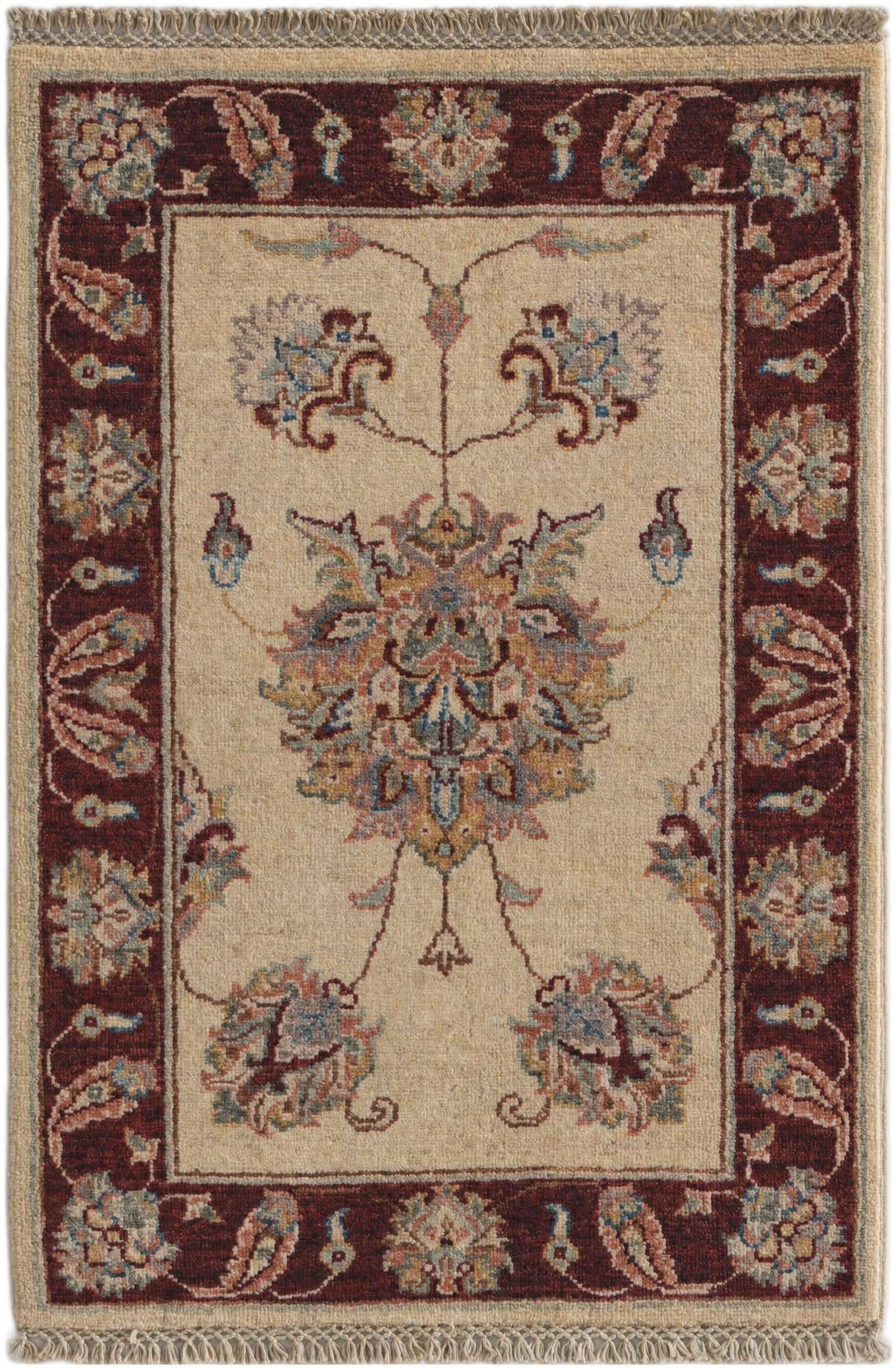 2' x 2' 11 Hand Knotted Ziegler Rug