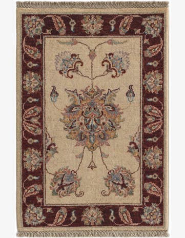 2' x 2' 11 Hand Knotted Ziegler Rug