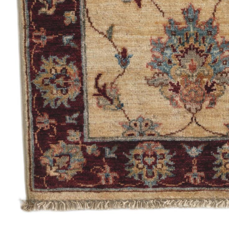 Detail image of 1' 11 x 3' Hand Knotted Ziegler Rug