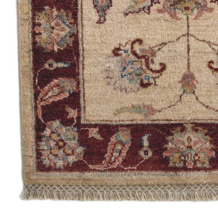 Detail image of 2' 1 x 3' Hand Knotted Ziegler Rug