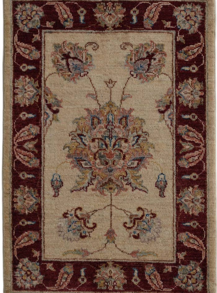 Detail image of 2' 1 x 3' Hand Knotted Ziegler Rug