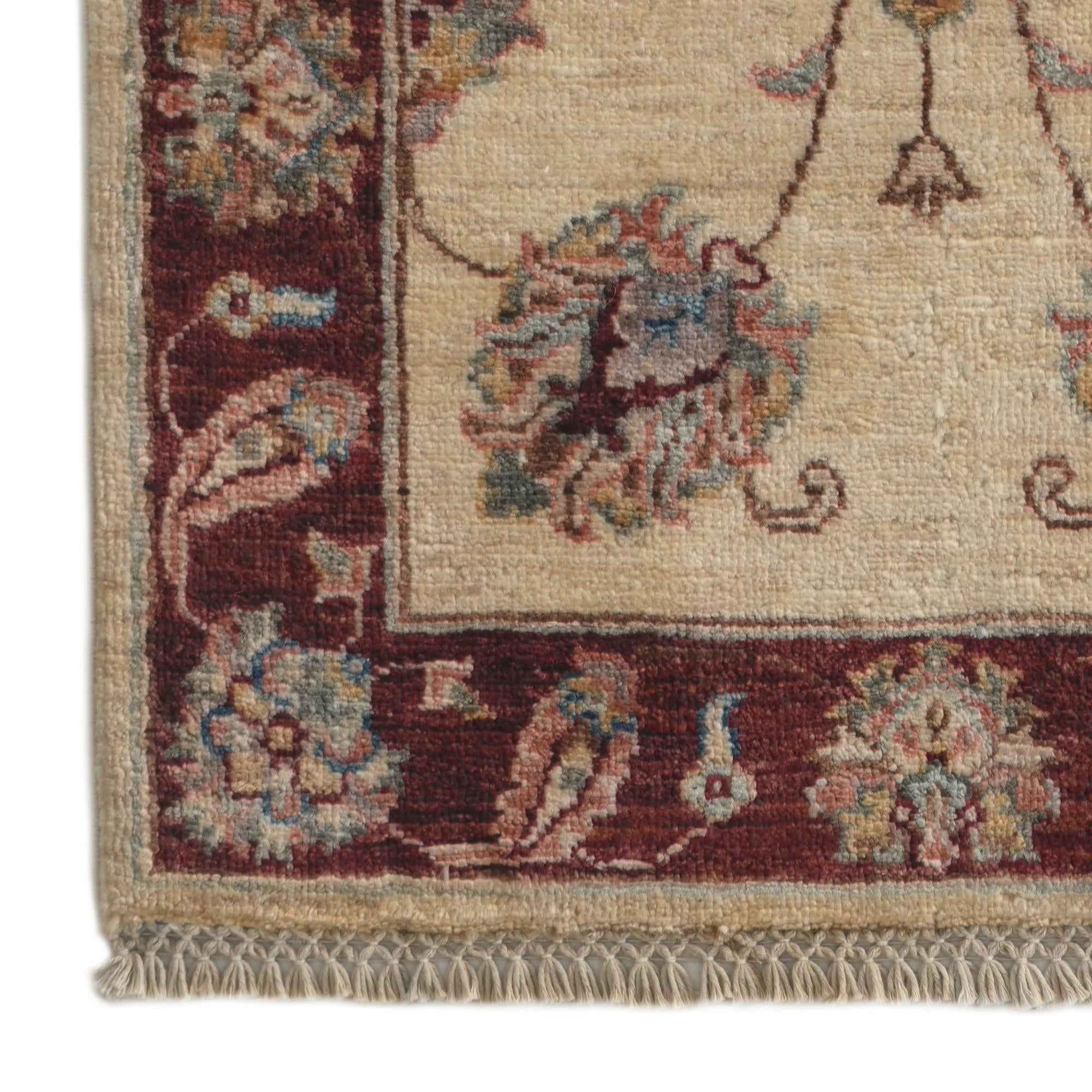 60cm x 95cm Hand Knotted Ziegler Rug