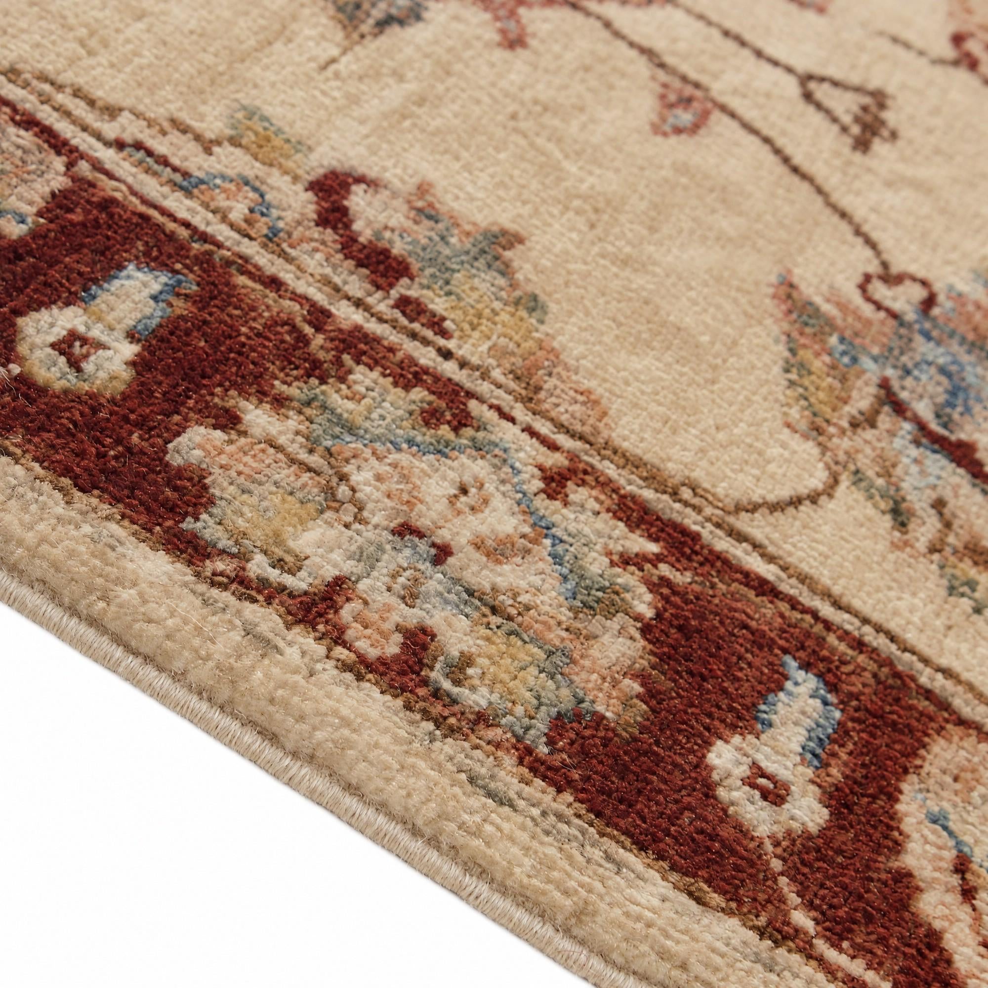 60cm x 95cm Hand Knotted Ziegler Rug