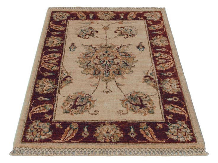 Detail image of 2' 1 x 3' Hand Knotted Ziegler Rug