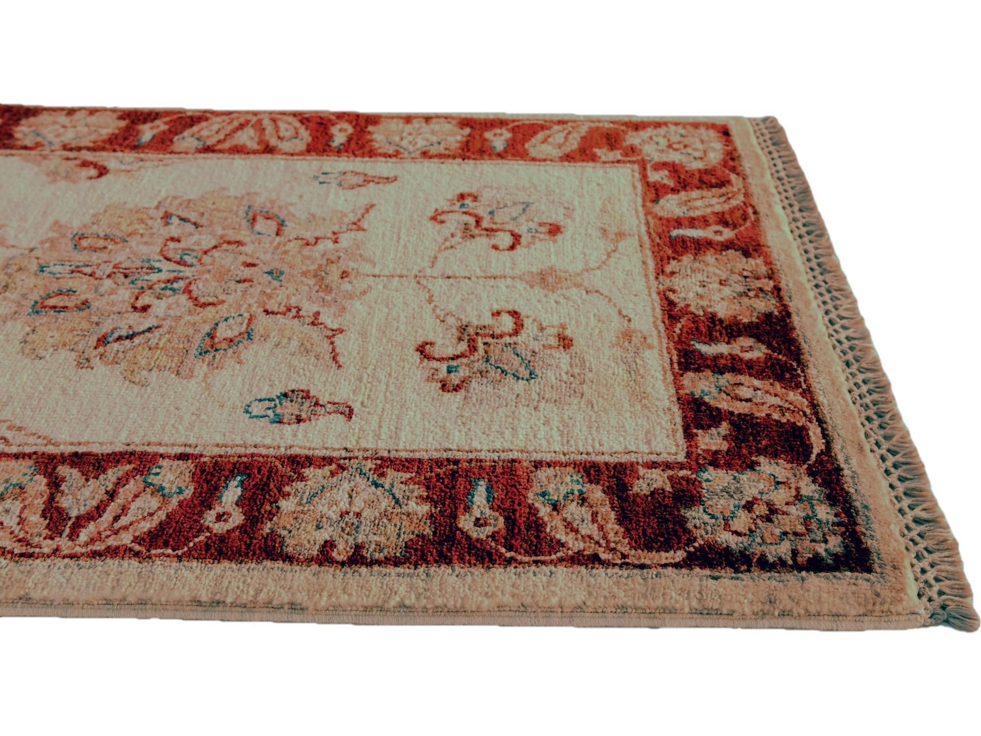 2' 1 x 3' Hand Knotted Ziegler Rug