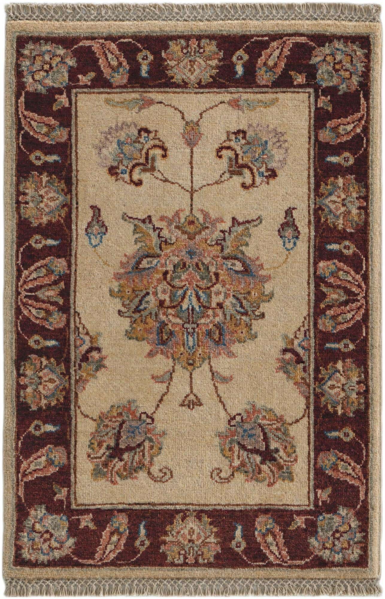 2' x 2' 11 Hand Knotted Ziegler Rug