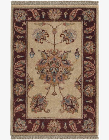2' x 2' 11 Hand Knotted Ziegler Rug